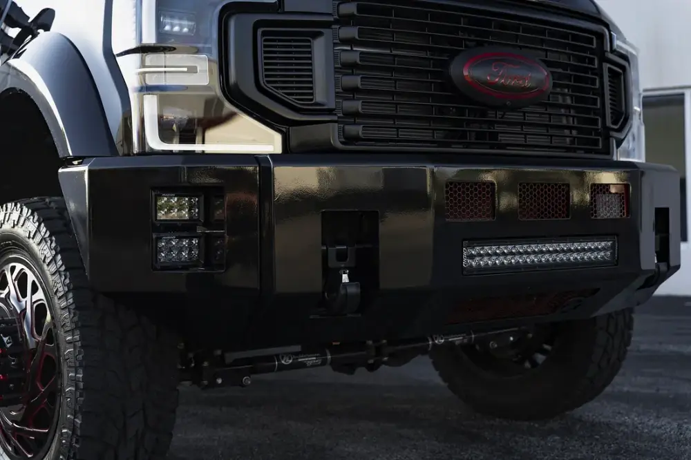 Blacked out window trim chrome delete at Big Shot Rides