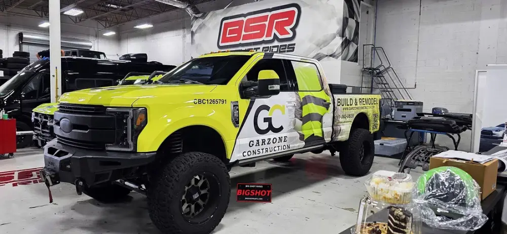 One-off wrap livery designed in-house at Big Shot Rides