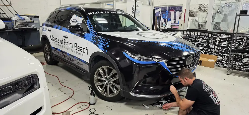 Custom wrap design rendered and installed by Big Shot Rides