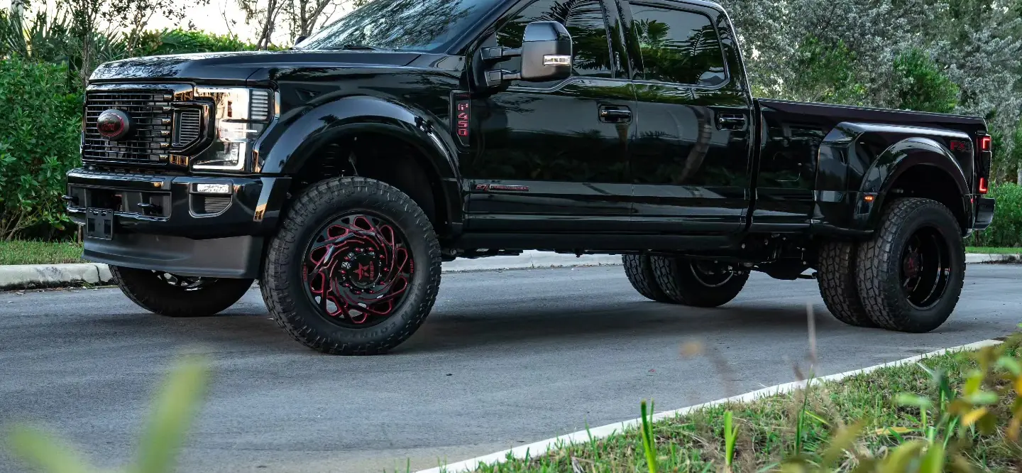 Lifted truck build at Big Shot Rides, Broward County FL