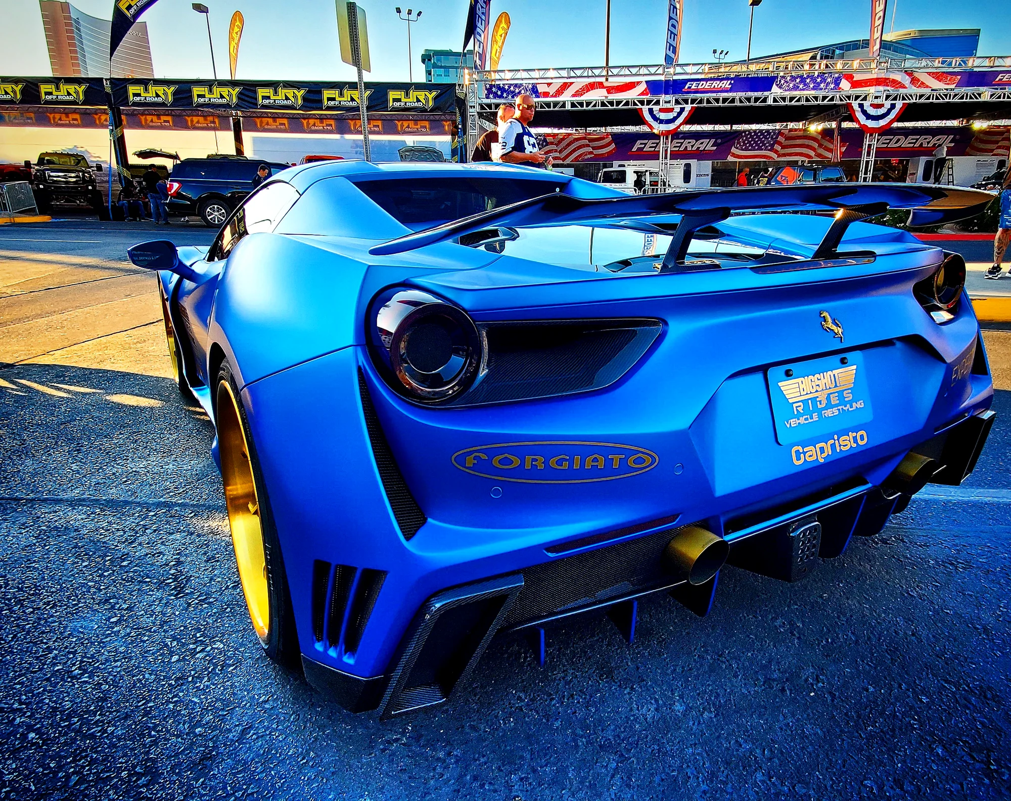 Novitec Ferrari 488 GTB built by Big Shot Rides at the SEMA Show, Las Vegas