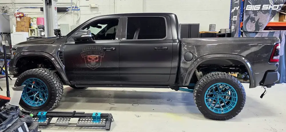 Custom outfitted truck build by Big Shot Rides