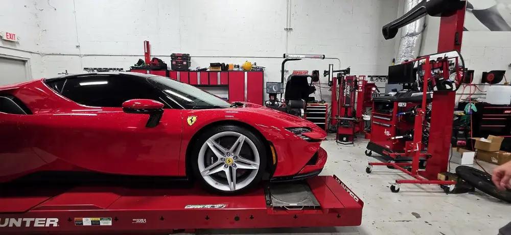 Hunter Hawkeye alignment system at Big Shot Rides, Coconut Creek FL
