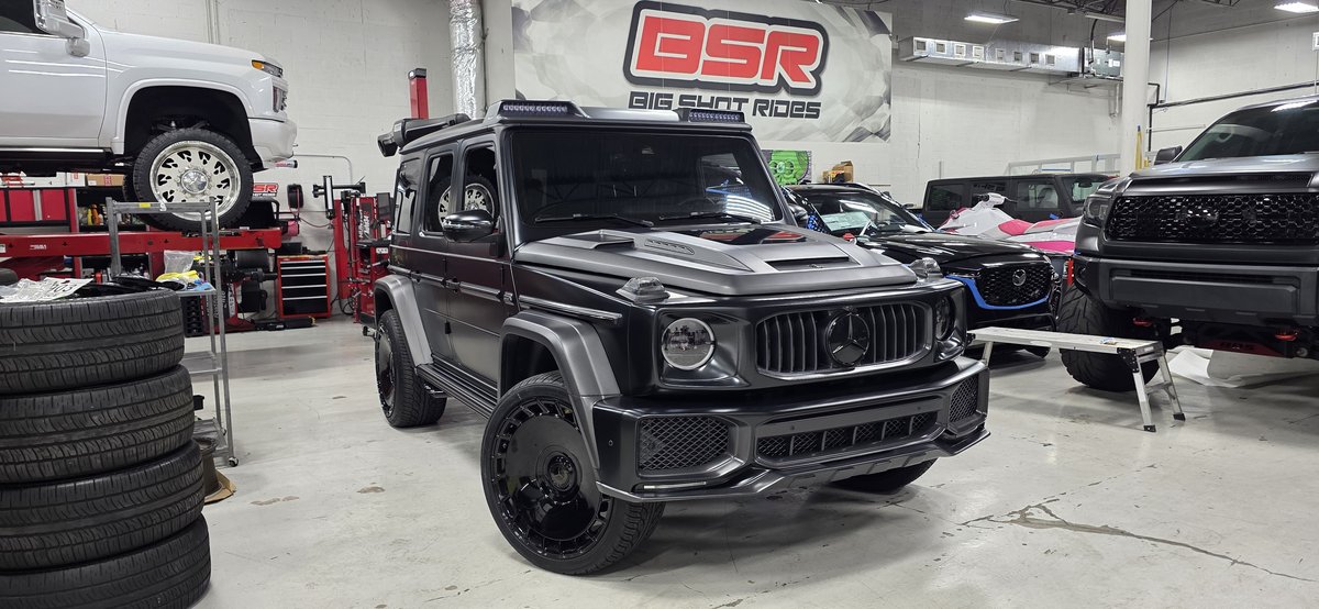 Custom Mercedes G-Wagon with aftermarket suspension build at Big Shot Rides Coconut Creek