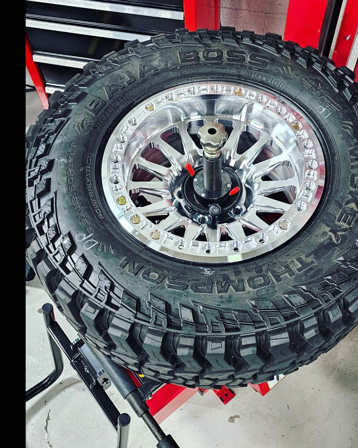 BOSS forged wheel on Mickey Thompson off-road tire at Big Shot Rides Coconut Creek FL